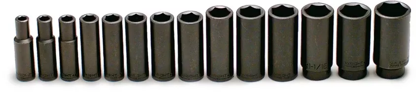 1-2-drive-14-piece-6-point-deep-impact-socket-set-3-8-1-1-4-407wr 1/2" Drive 14 Piece 6 Point Deep Impact Socket Set 3/8" - 1-1/4" (407WR)