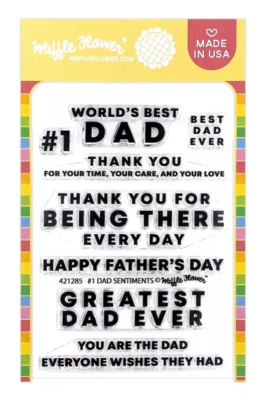 1-dad-sentiments-stamp-set #1 Dad Sentiments Stamp Set