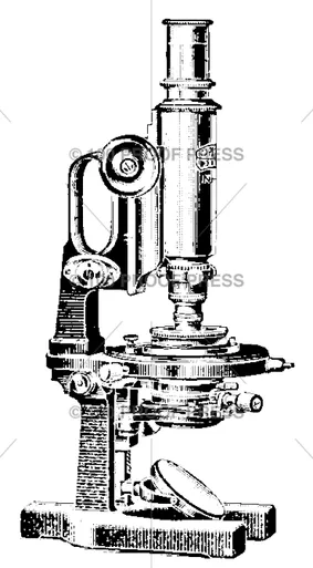 100 Proof Press Rubber Stamp Microscope