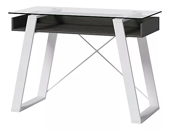 elle-d-cor-lara-42-w-writing-desk-cool-graysnow-white-office-depot Elle D cor Lara 42 W Writing Desk Cool GraySnow White - Office Depot