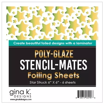 ginak-designs-stencil-mates-poly-glaze-foiling-sheets-star-struck Ginak Designs STENCIL-MATES- Poly-Glaze Foiling Sheets- Star Struck