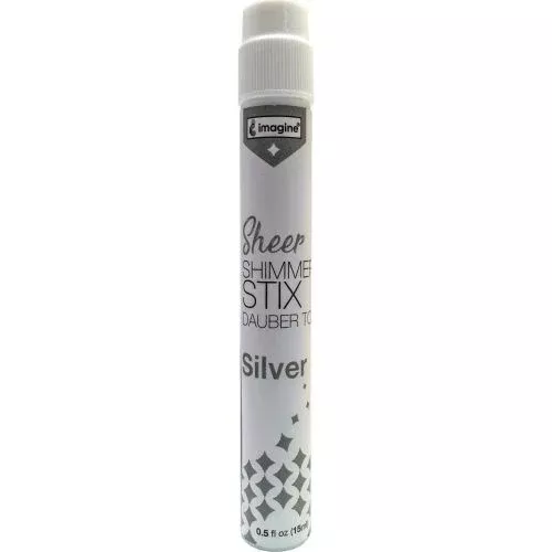 Imagine Sheer Shimmer Stix W/Dauber Top .5fl oz Silver