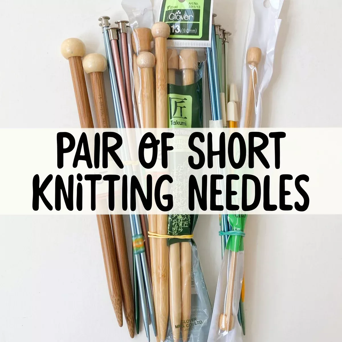 pair-short-knitting-needles Pair of Short Knitting Needles