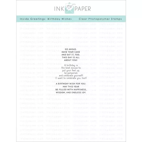 papertrey-ink-inside-greetings-birthday-wishes-clear-stamps-1144 Papertrey Ink Inside Greetings Birthday Wishes Clear Stamps 1144
