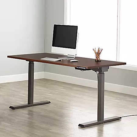 Realspace Magellan Performance Electric 60 W Height Adjustable Standing Desk Cherry - Office Depot