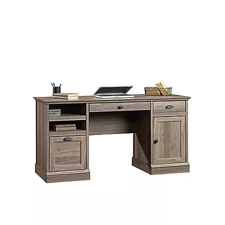 Sauder Barrister Lane 59 W Executive Computer Desk Salt Oak - Office Depot