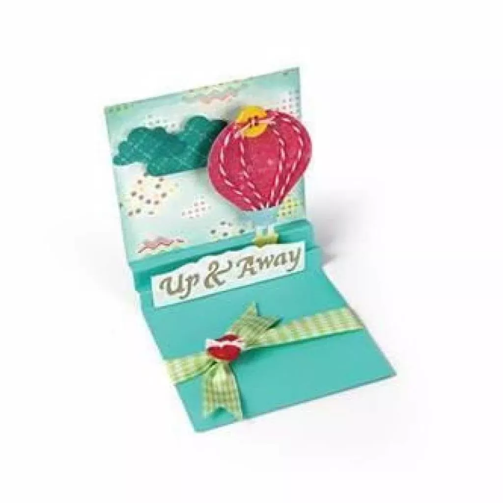 Sizzix Thinlits Die Set 5Pk - Card- Square W/C Center Accordion Folds*
