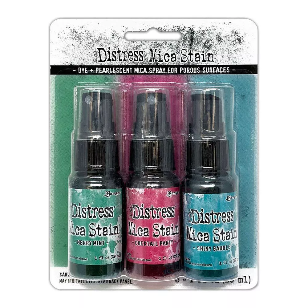 *Tim Holtz Distress Holiday Mica Stain Set 4 Ranger tsck81166
