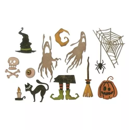 *Tim Holtz Sizzix FRIGHTFUL THINGS Thinlits Dies 664209
