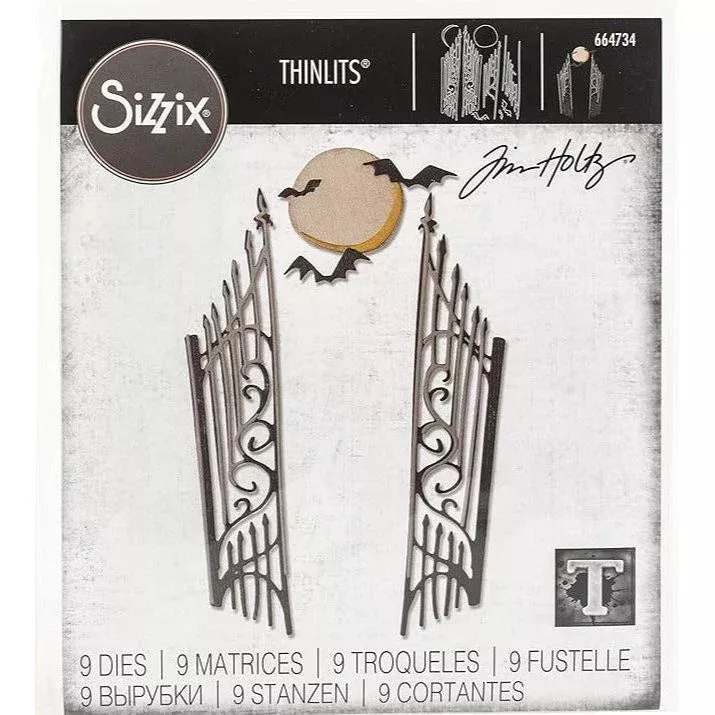 *Tim Holtz Sizzix GATE KEEPER Thinlits Dies 664734
