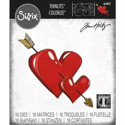 tim-holtz-sizzix-lovestruck-colorize-thinlits-dies-665852 *Tim Holtz Sizzix LOVESTRUCK Colorize Thinlits Dies 665852